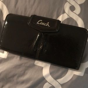 Coach leather wallet.